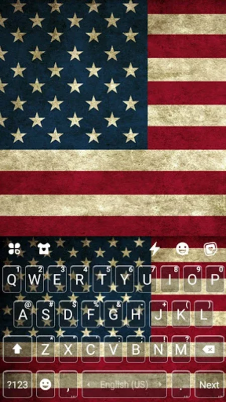 American Chat Theme for Android: Customize Your Typing