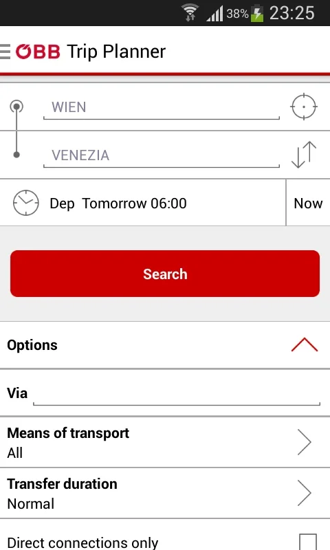 ÖBB Scotty for Android - Efficient Austrian Public Transport Planning