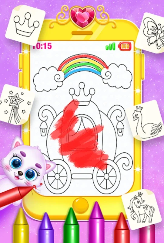 Cute Princess Baby Phone Game for Android - An Educational Digital Toy