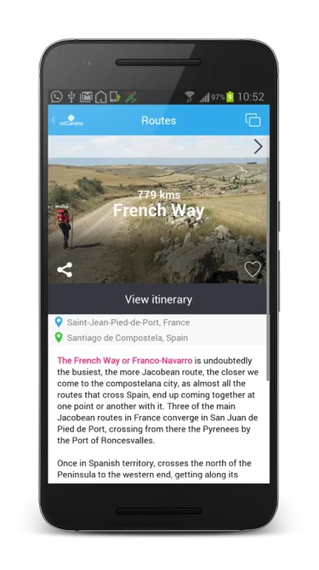 miCamino for Android - Transform Your Camino Journey