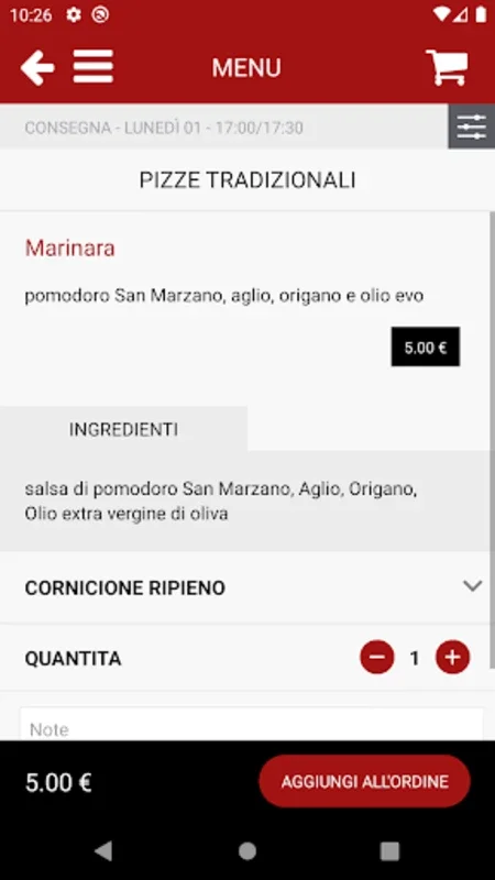 Pizzeria Gennarì for Android - Order Authentic Pizza