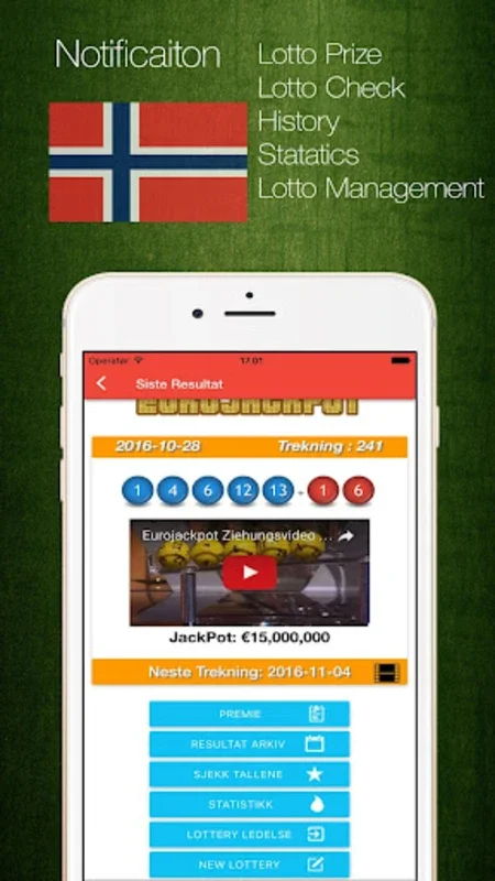 Norwegian Lottery Results for Android - Comprehensive Lottery App