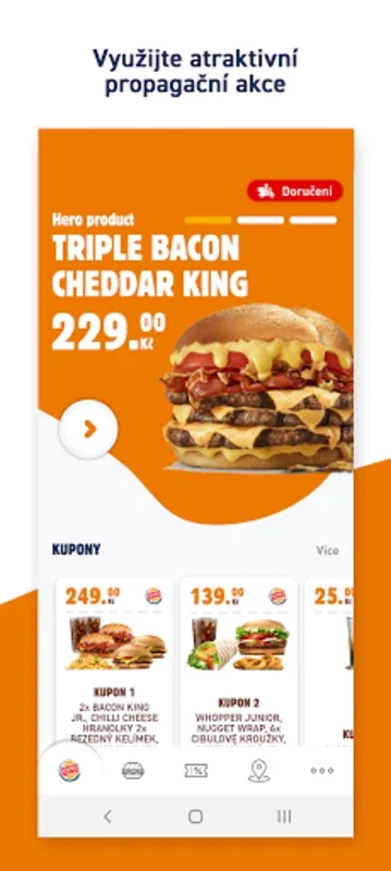 Burger King Czech Republic for Android - Great Deals and Easy Location