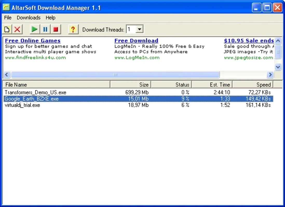 AltarSoft Download Manager for Windows - Efficient Downloading