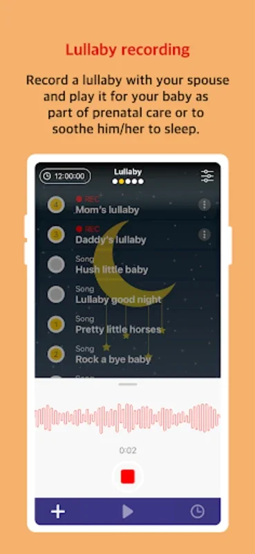 Don't cry my baby (lullaby) for Android: Infant Soothing with Multiple Features