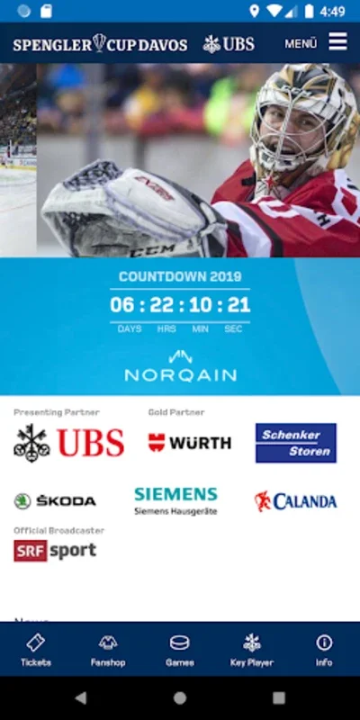 Spengler Cup Davos for Android: Unbeatable Hockey Info