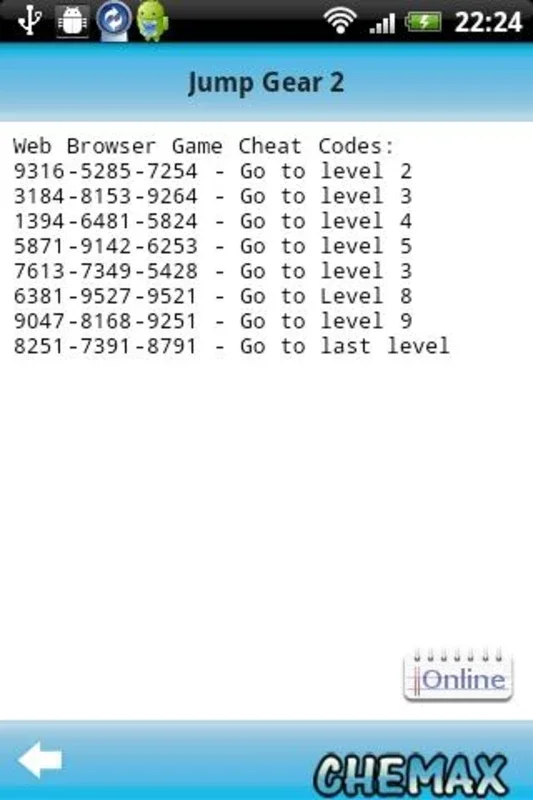 CheMax for Android - Free PC Game Cheat Database