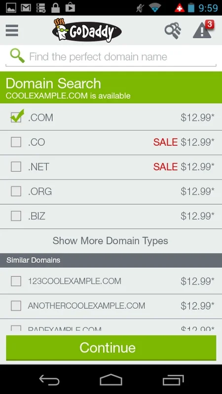 GoDaddy for Android: Streamline Your Domain Management