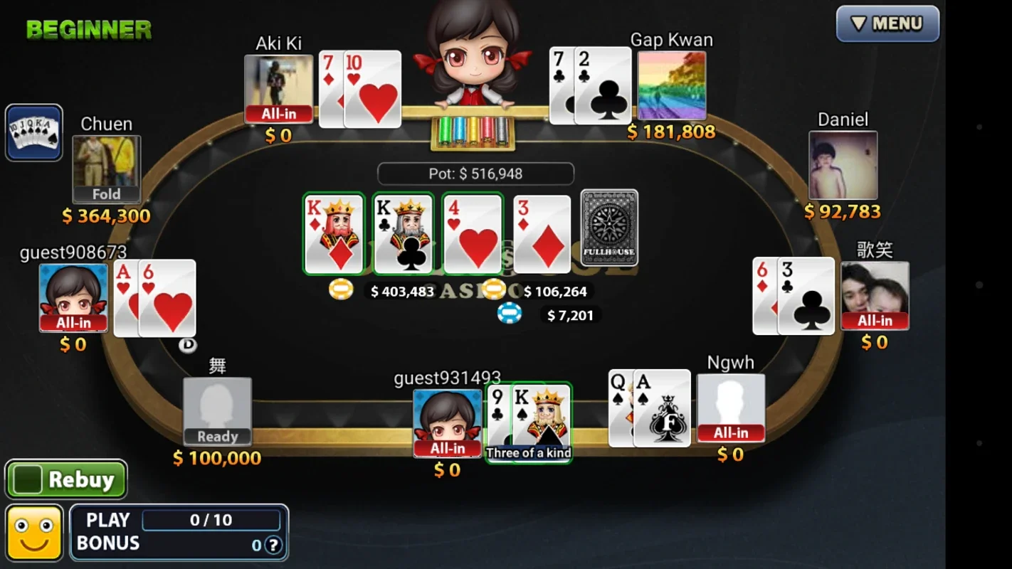 Full House Casino for Android - All-In-One Casino App