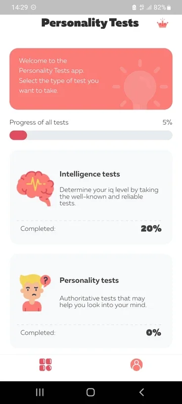 Personality Test for Android - Uncover Your Traits