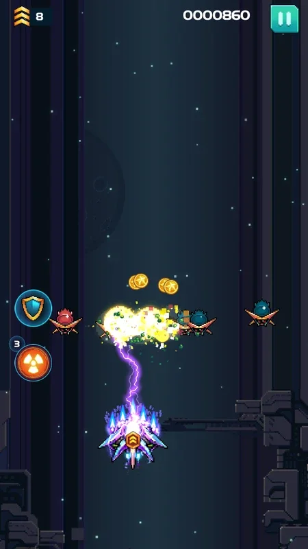 Galaxiga for Android - An Arcade Shoot 'Em Up