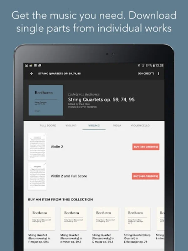 Henle Library – Urtext scores for Android: Access Premier Sheet Music