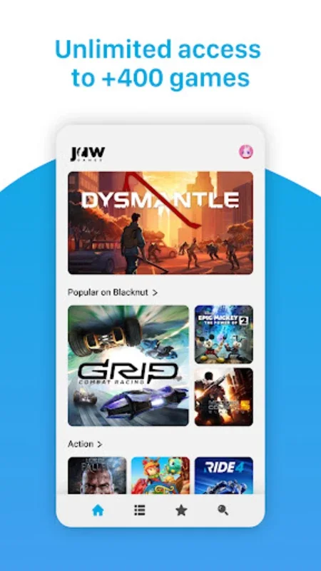 JawGames for Android: Cloud Gaming at Your Fingertips