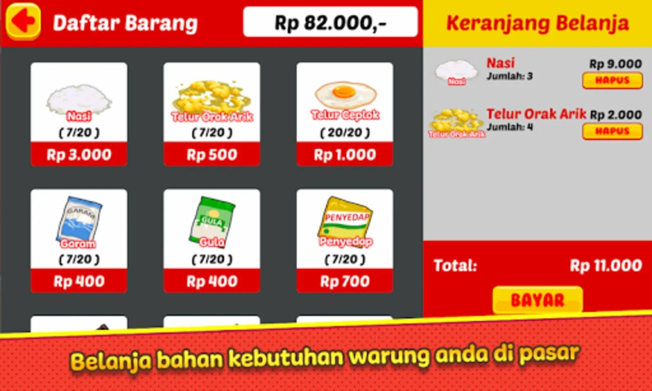 Warung Nasi Goreng for Android - Run Your Fried Rice Business