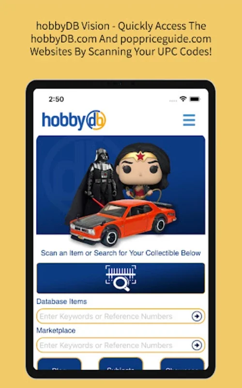 hobbyDB Vision for Android: Streamlined Collecting