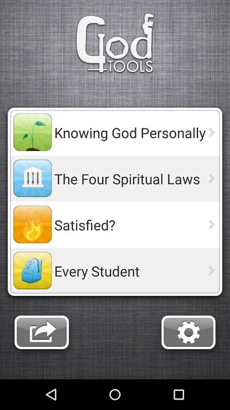 God Tools for Android - Share Your Faith Easily