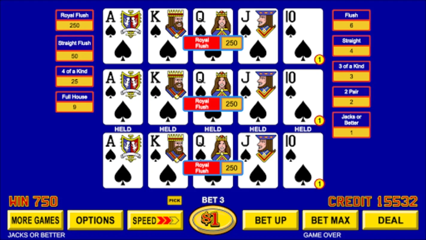 Video Poker ™ - Classic Games for Android: 22 Variants & Big Jackpots