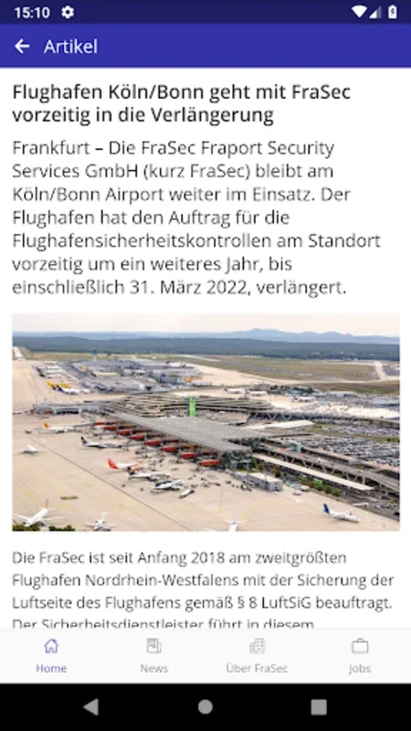 myFraSec for Android - Stay Informed on Airport Security