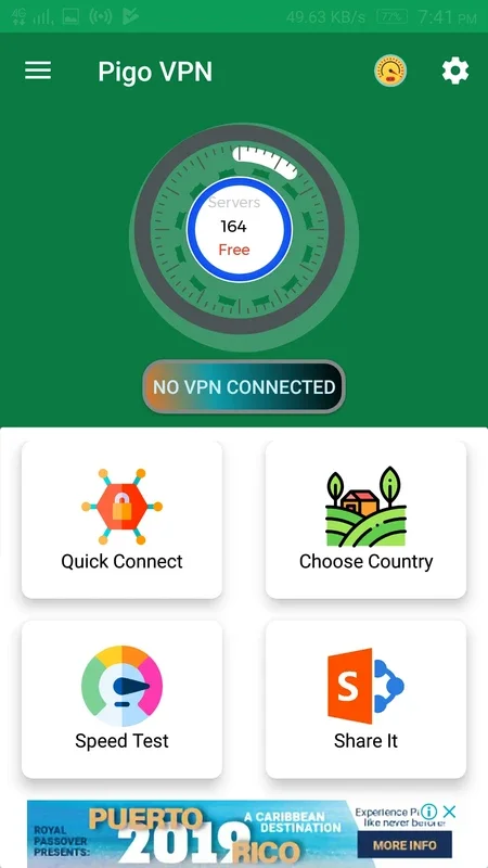 Pigo - Master Unlimited VPN Admob Earning for Android