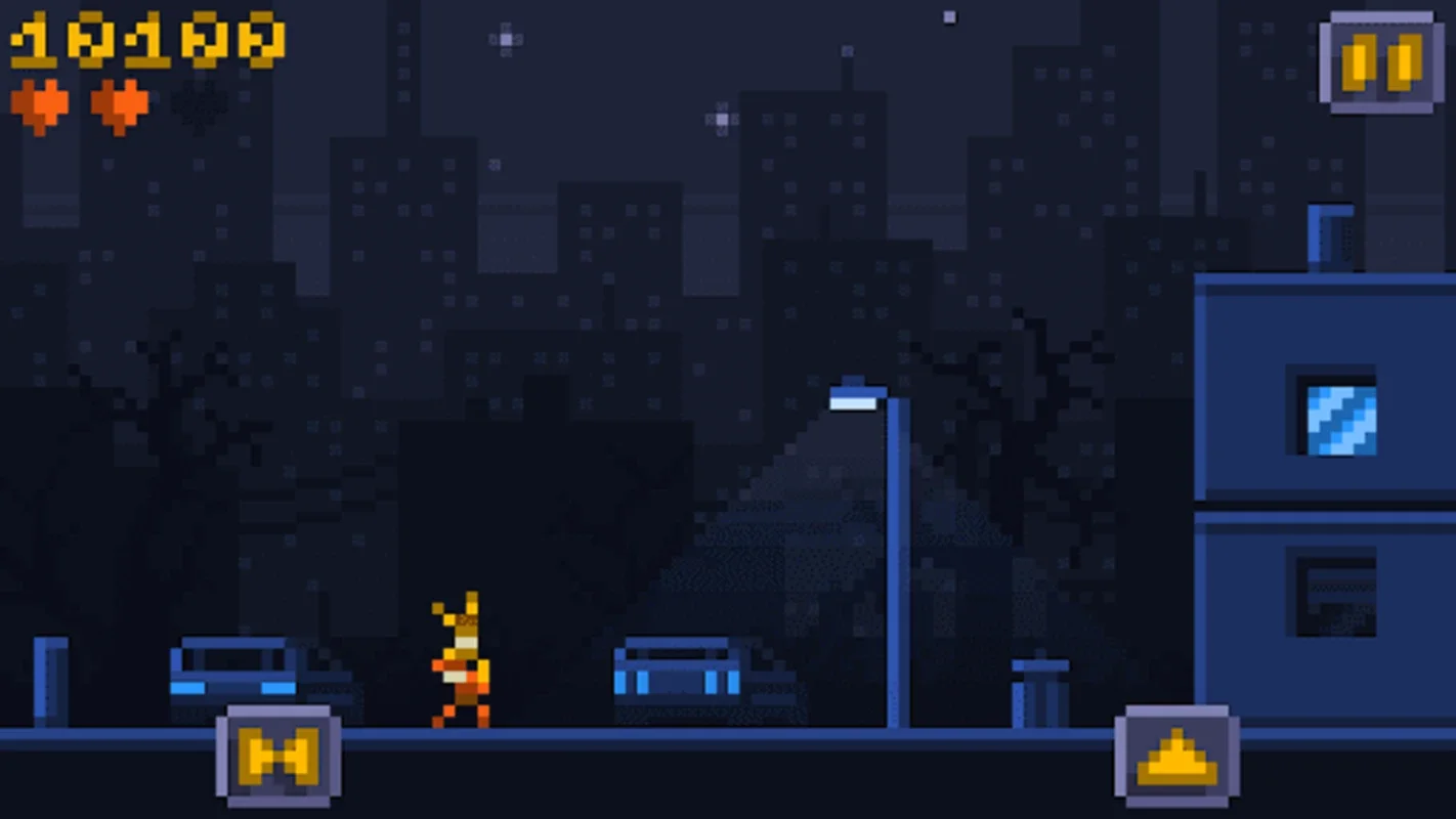 Pixel Parkour Fight for Android - High - Score Action in the Digital City