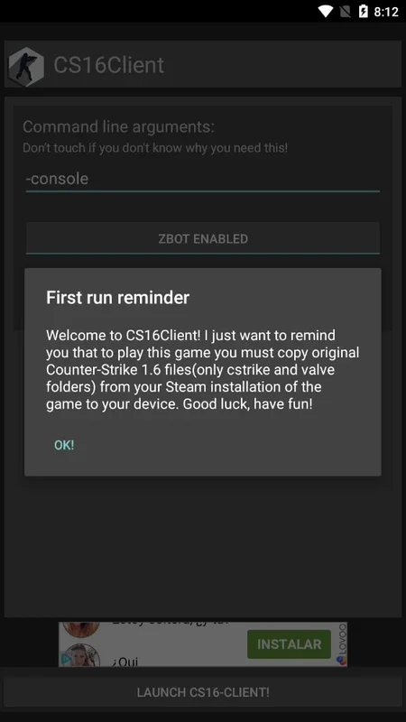 CS16Client: Play Counter-Strike 1.6 on Android