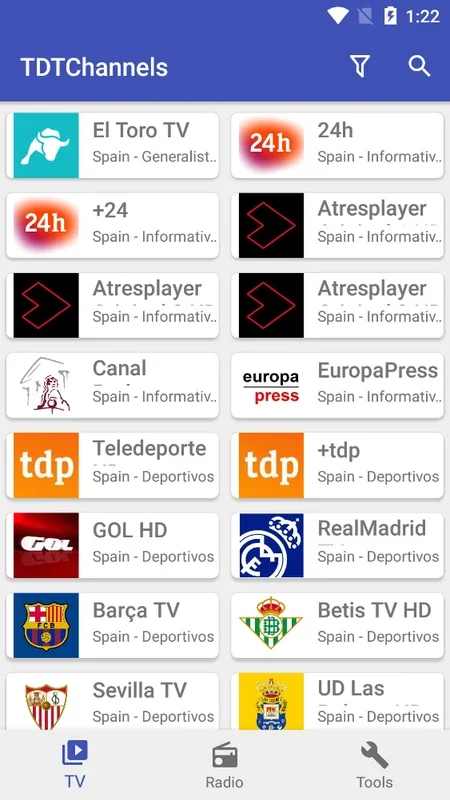 TDTChannels Player: Free Spanish TV & Radio for Android