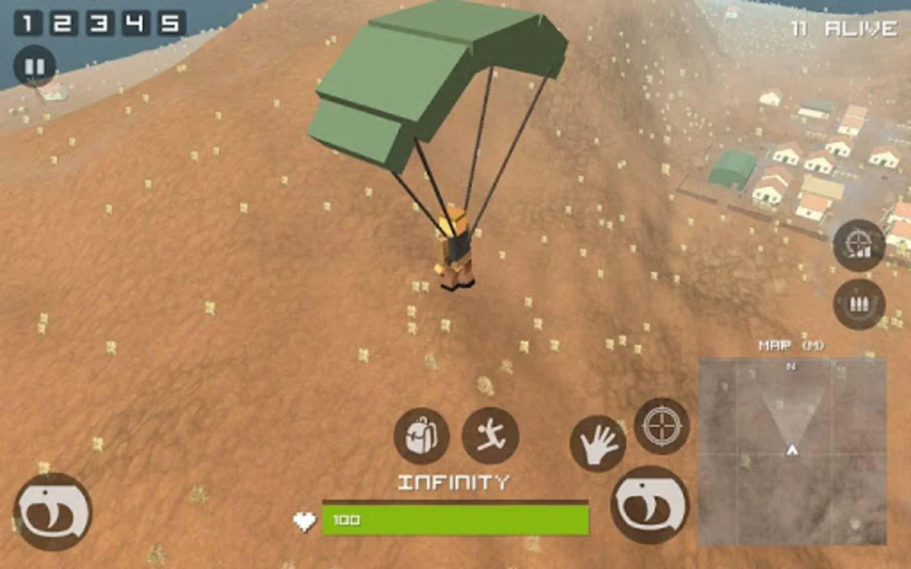 Grand Pixel Royale Battlegrounds Mobile Battle 3D for Android - Intense Survival