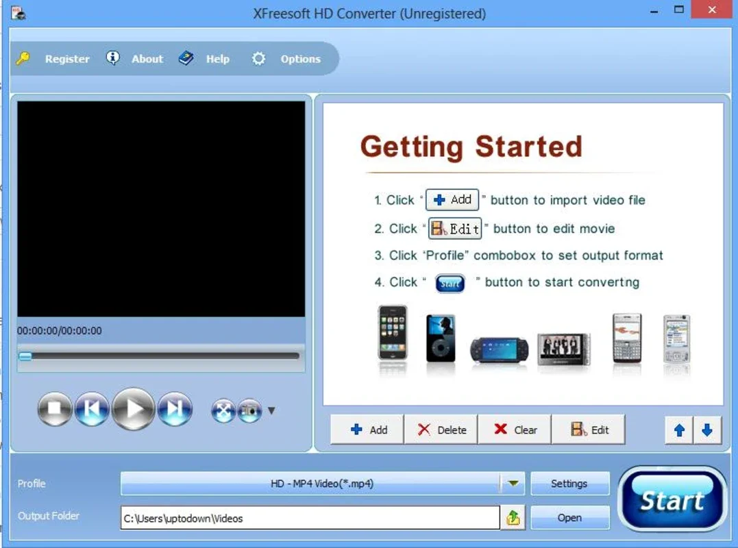 XFreesoft HD Converter for Windows - Free Video Conversion Tool