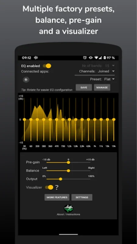 SpotEQ31 - 31 Band Equalizer for Android - Enhance Your Audio