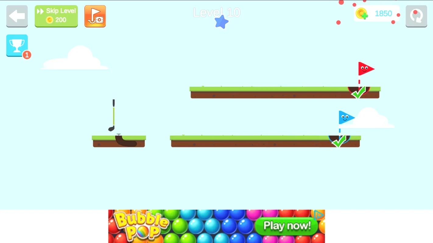 Happy Shots for Android - Engaging Mini-Golf Puzzles