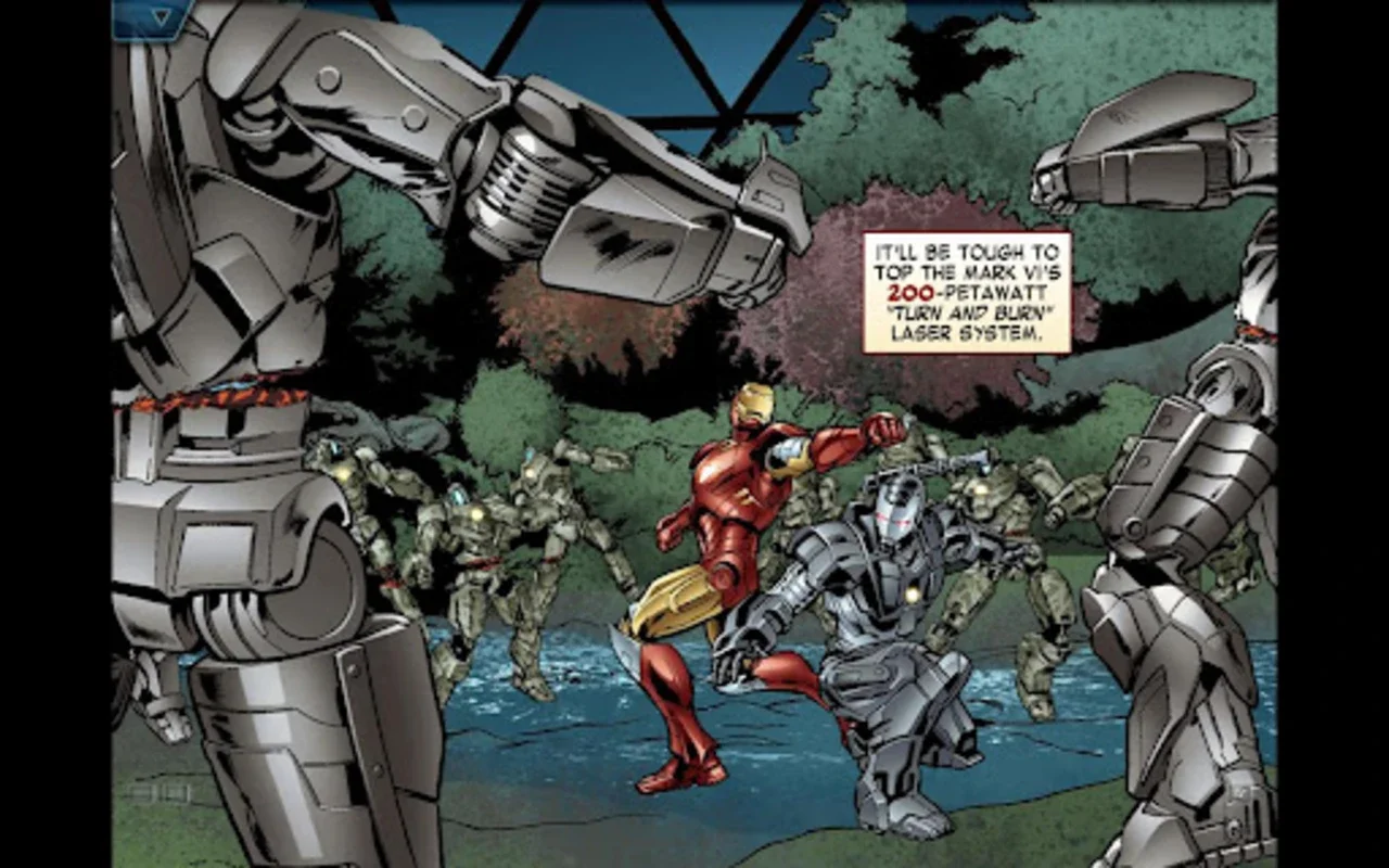 The Avengers-Iron Man Mark VII: Interactive Android Comic