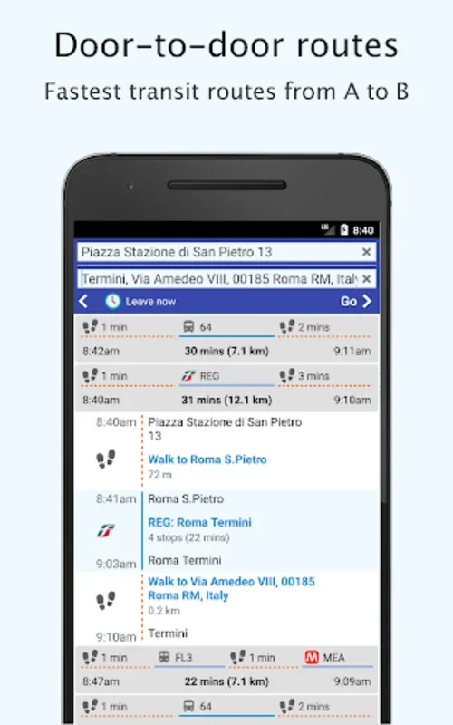 Rome ATAC Notte Ostia Periferi for Android: Offline Transit Planner