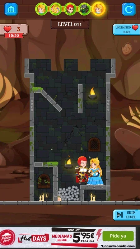 Hero Rescue 2 for Android: Treasure and Princess Rescue