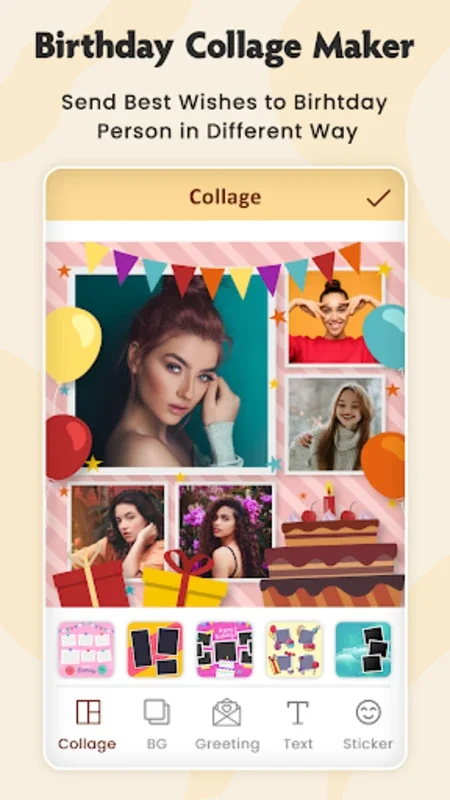 Birthday Photo Collage for Android - Download the APK from AppHuts