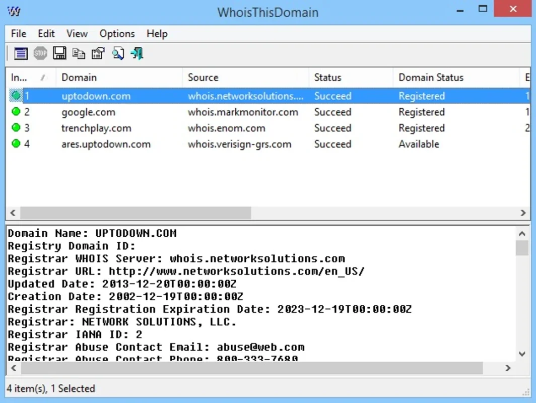 WhoisThisDomain for Windows - Free and Powerful