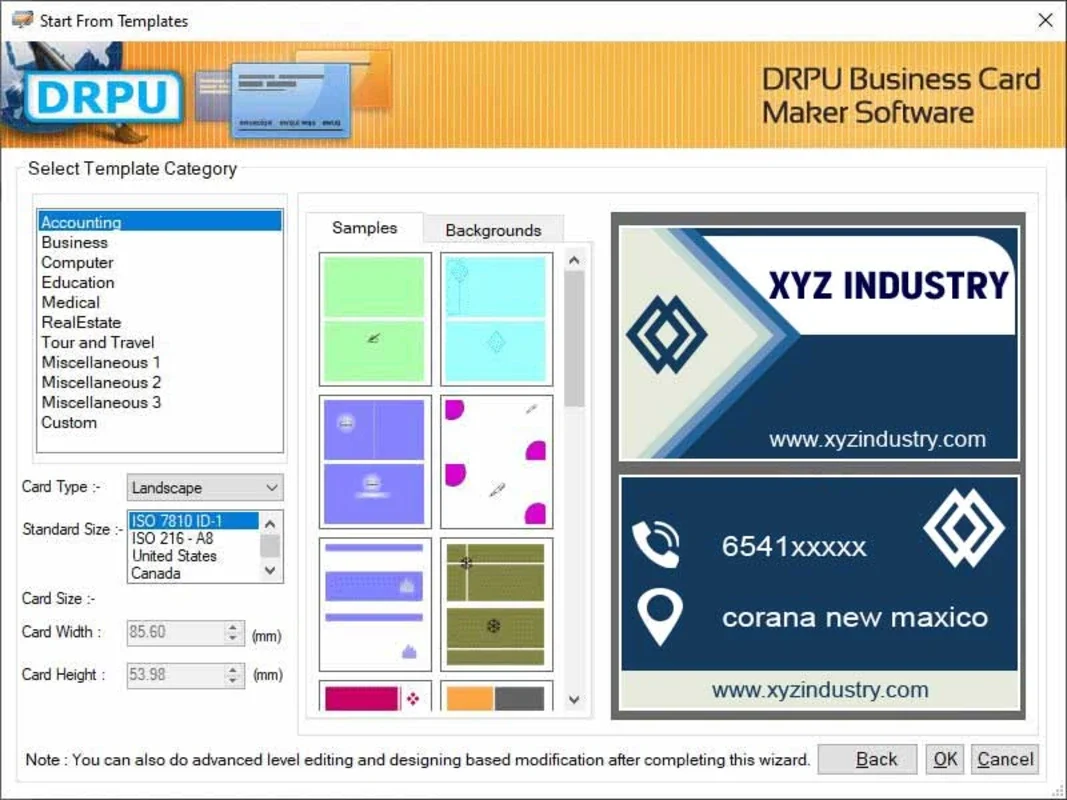 Excel Business Card Creator Software for Windows - Simplify Design