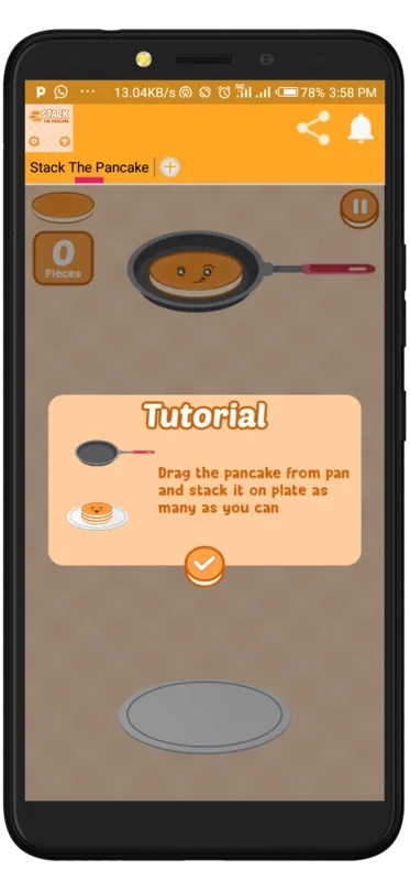 Stack The Pancake game for Android - Fun Stacking Challenges