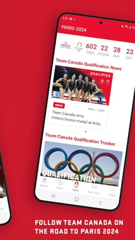 Team Canada Olympic App for Android - Fan Engagement and Exclusive Benefits