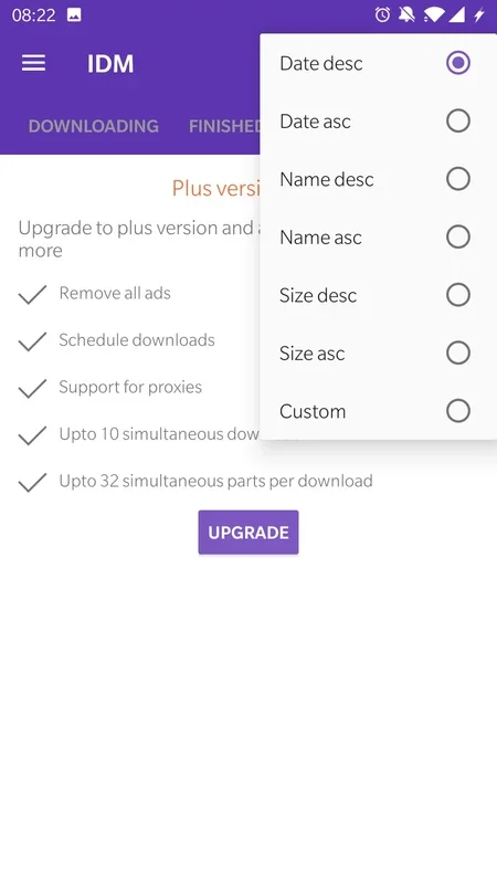 1DM for Android - Feature - Rich Download Manager