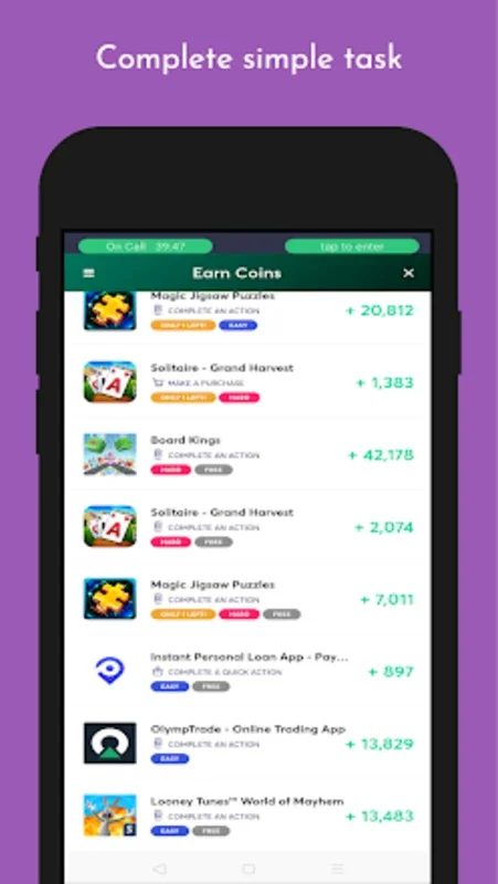 mGamer for Android: Earn Coins for Your Favorite Games