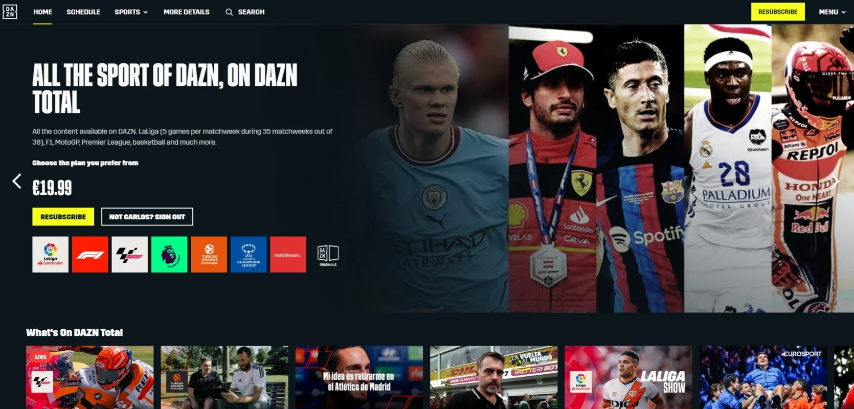 DAZN for Android - Stream Your Favorite Sports