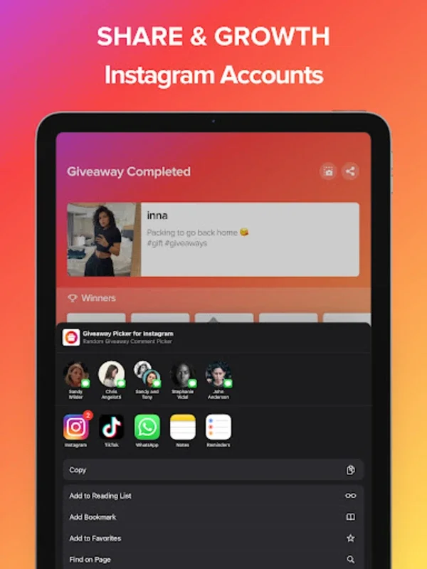 Giveaway Picker for Android - Streamline Instagram Giveaways