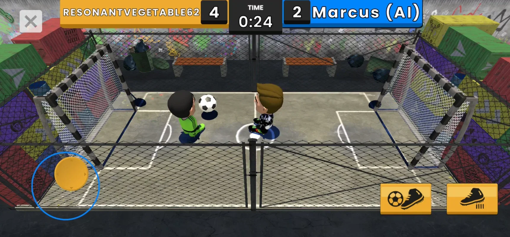 Football Street Arena for Android: Intense 1v1 Soccer Matches