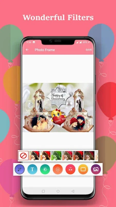 Anniversary Cake Photo Frame for Android - Enhance Your Photos