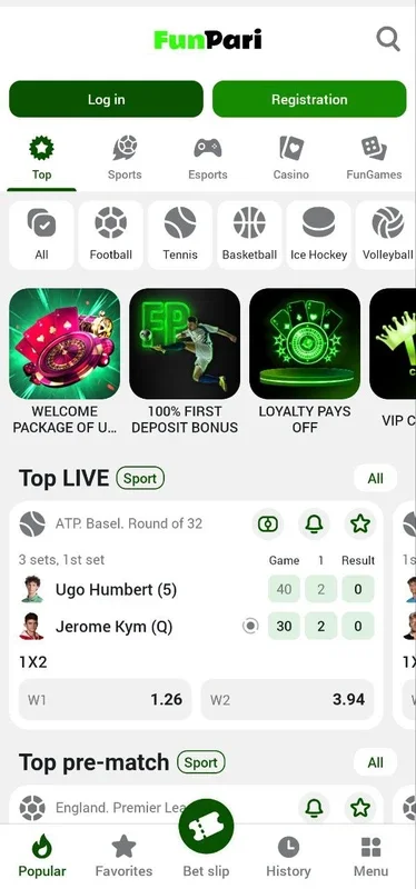 FunPari for Android - Enjoy Gambling & Sports Betting