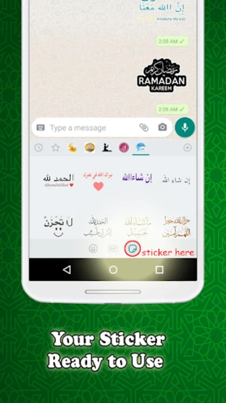 Sticker islamic moslem for Wha for Android - Rich Islamic Sticker Collection