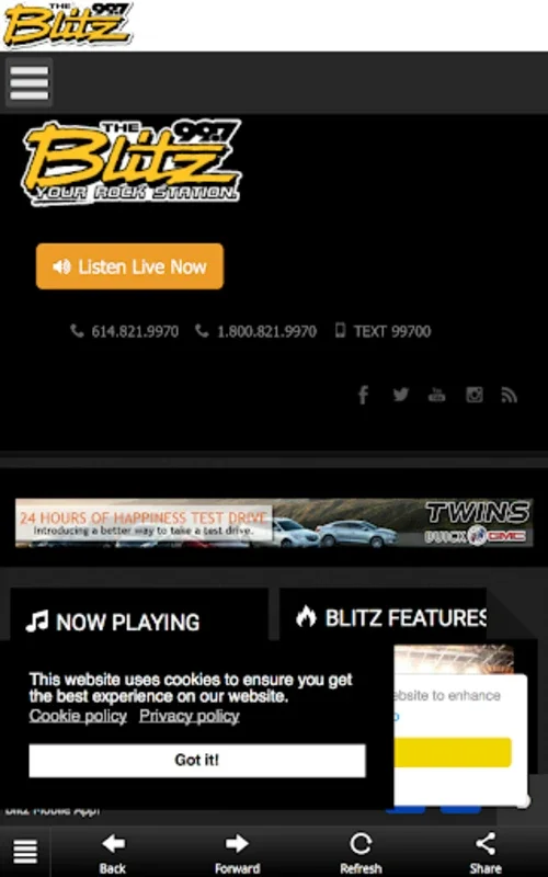 99.7 The Blitz for Android - Unbeatable Music App