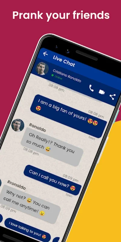 Cristiano Ronaldo Call & Chat for Android - Fun Prank App