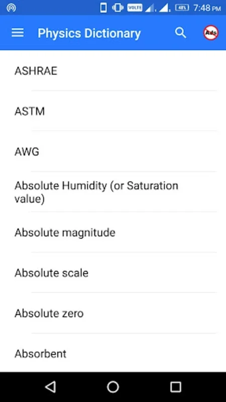 Physics Dictionary for Android - A Valuable Physics Learning Tool