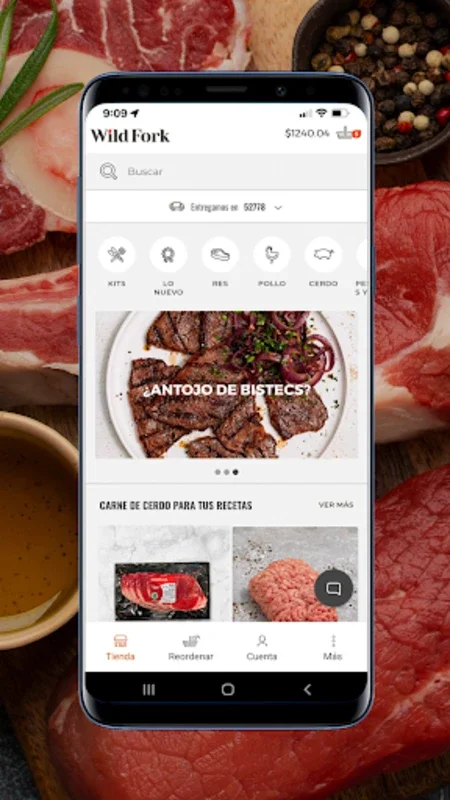 Wild Fork México for Android - Premium Meats & Seafood